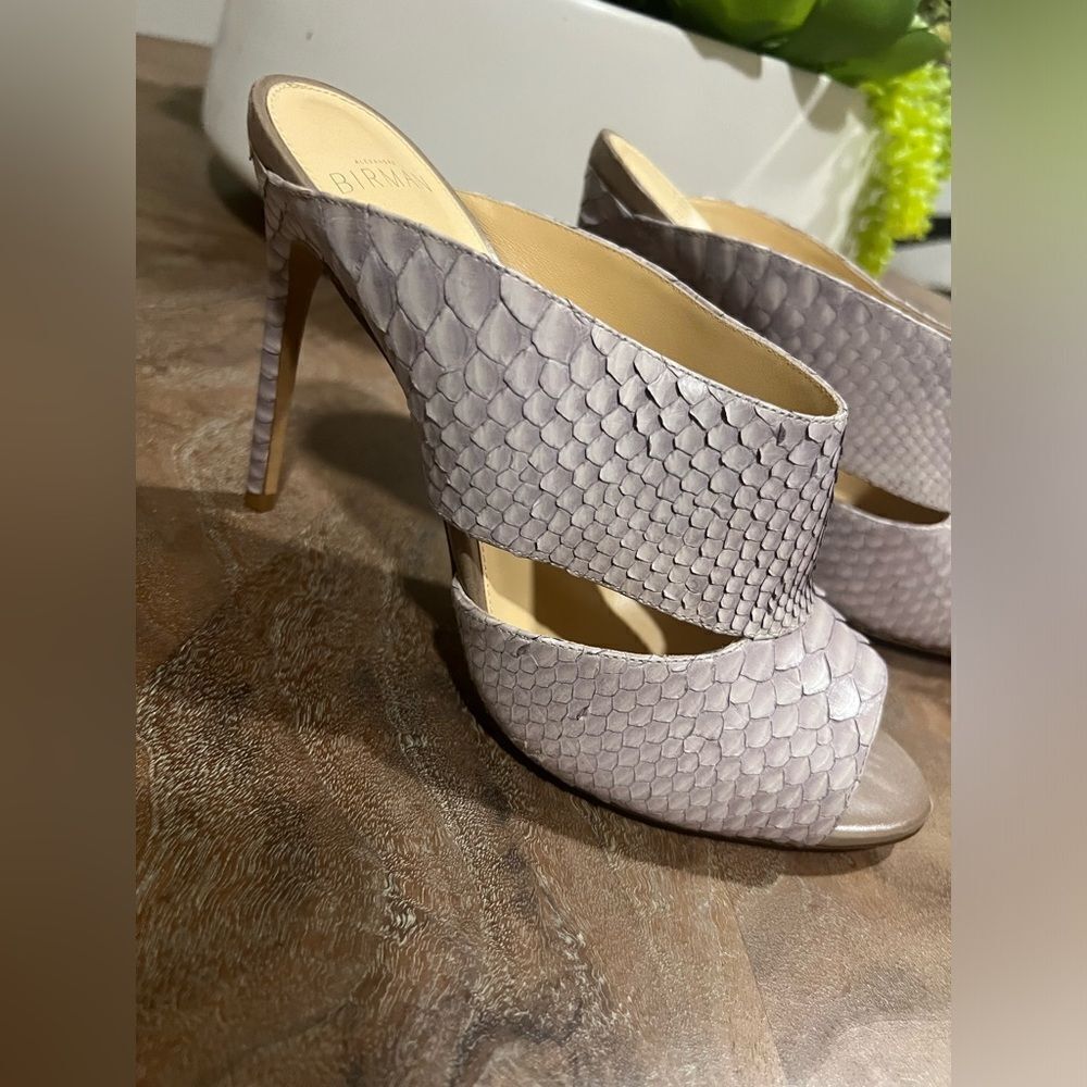 Alexandre Birman Python, Snakeskin Mule Size 38 (… - image 1